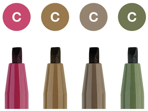 Tekenstift Faber-Castell Pitt Artist Pen kalligrafieset van 4st