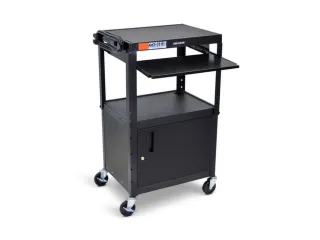 bijzetwagen,HxLxB 610-1060x610x460mm,zwart,2niveau(s) - 2
