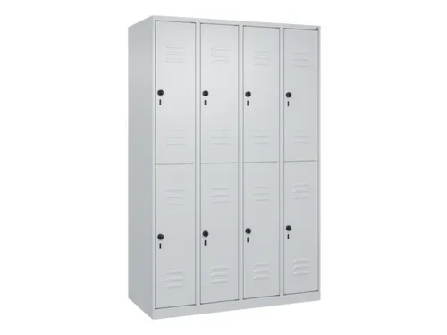 dubbeldekse locker,HxBxD 1850x1200x500mm,4x2vak.,vak B 300mm
