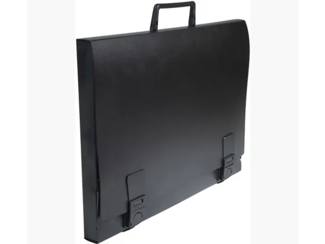 Tekenkoffer Exacompta B2 52x72cm rugbreedte 30mm PP zwart