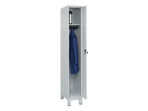 locker,HxBxD 1950x300x500mm,1vak,vak B 300mm,draaigrendel,voeten