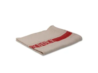 Werkdoek 100% katoen 40x50cm 10 Stuks Wit Rood - 1