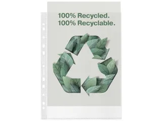 geperforeerde showtas 100 % gerecycleerd A4 20 stuks - 1