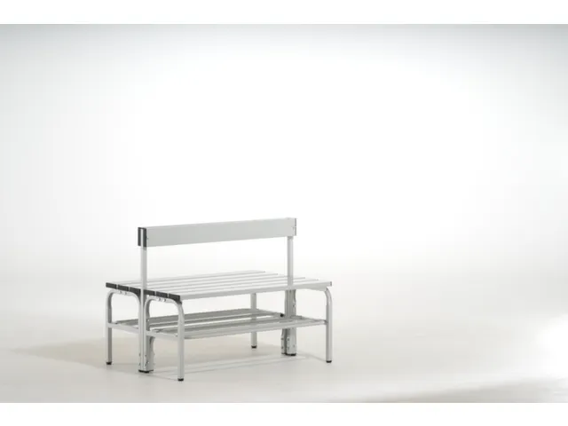 dubbele zitbank,HxLxD 770x1015x725mm,alu. lijsten,frame staal RAL7035