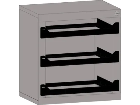 Opslagtoren Plaatstaal V Assortimentskoffers 1x 50x472x340mm