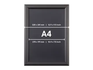 Kliklijst Europel Economy A4 25mm Zwart Easy-click - 9