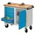 Werkplaatswagen 6 Laden 400kg Staalplaat Ral7035 Front Ral3000