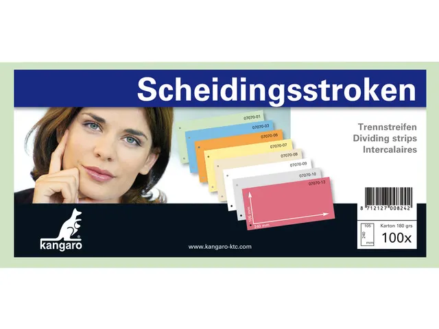 Scheidingsstrook Kangaro 2-gaats 240x105mm 180 grams RC groen