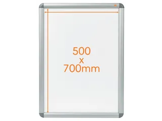 Clicklijst Nobo Essence Aluminium B2 700x500mm - 2