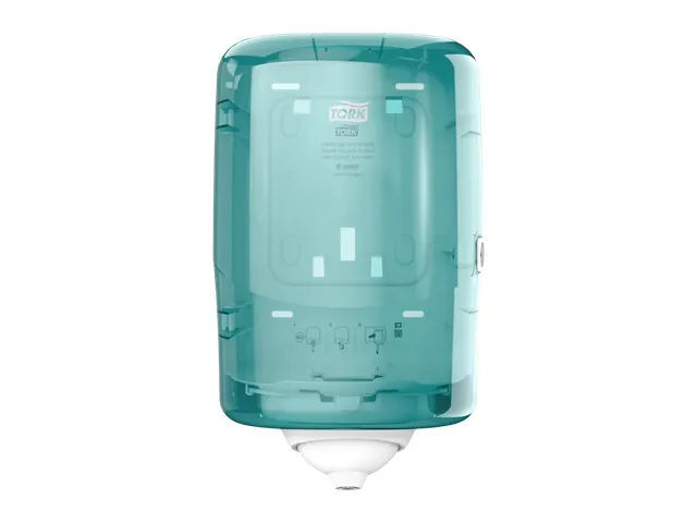 Tork 473167 Reflex Mini Centerfeed Dispenser Wit/Turquoise M3
