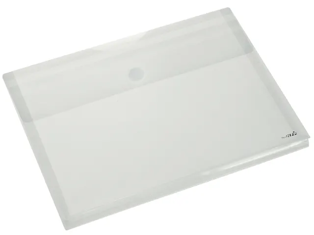 Enveloptas HF2 A4 330x250x30mm dwars PP transparant wit