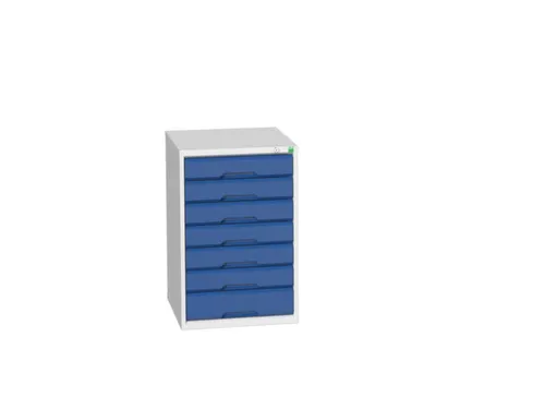 ladekast HxBxD 800x525x550mm 7laden romp RAL7035 front RAL5010
