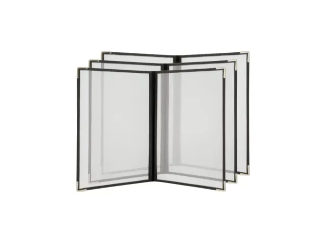 Menukaart Securit A4 2-delig voor 4 pagina's transparant 3 stuks