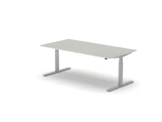 Elektrisch ihv bureau,HxBxD 650-1310x2000x1000mm,blad lichtgrijs - 1