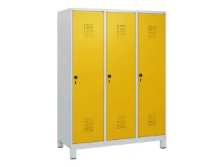 schoollocker,HxBxD 1630x1200x500mm,3vak,vak B 400mm,draaigrendel - 2