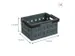 Square vouwkrat 24L zwart antraciet - 43,5x31x21,3cm