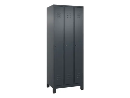 locker,HxBxD 1950x750x500mm,3vak,vak B 250mm,cil.-slot,voeten