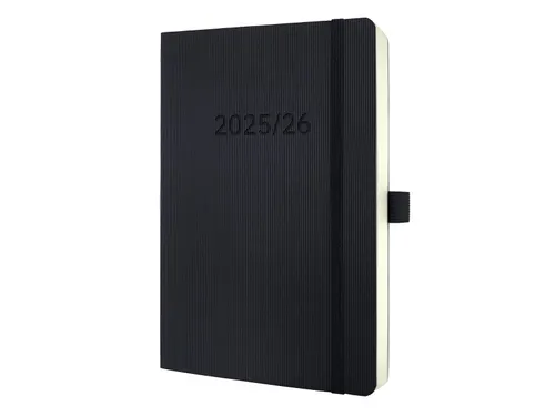 Weekagenda Conceptum A5 25/26 18maands (NL/FR/EN/DU) zwart Softcover