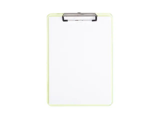 Porte-bloc MAUL A4 portrait transparent néon jaune