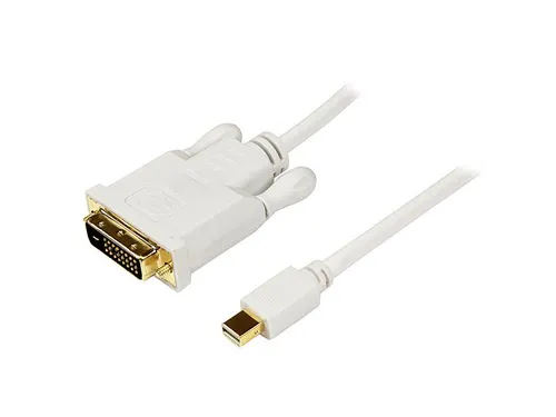 3m Lange Mini Displayport-naar-dvi-adapterconverterkabel Wit