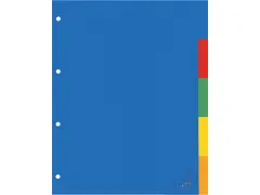 Tabbladen Kangaro A4 4-Gaats A405 5-Delig Assorti Pp