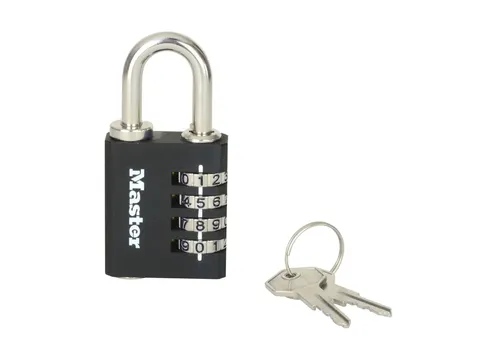 Hangslot MasterLock combinatieslot + universele hoofdsleutel 40mm