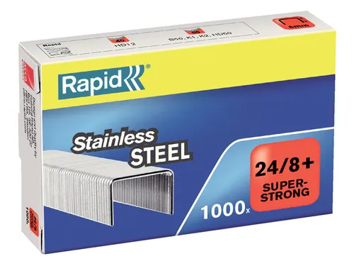 Nieten Rapid 24/8 RVS super strong 1000 stuks