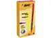 Surligneur Bic Bic Highlighter Grip rose 12 pièces
