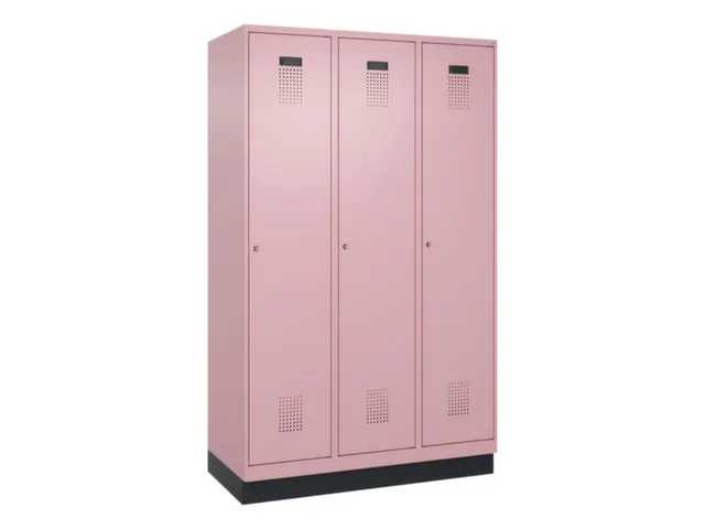locker voor scheiding van kleding,HxBxD 1950x1200x500mm,3vak