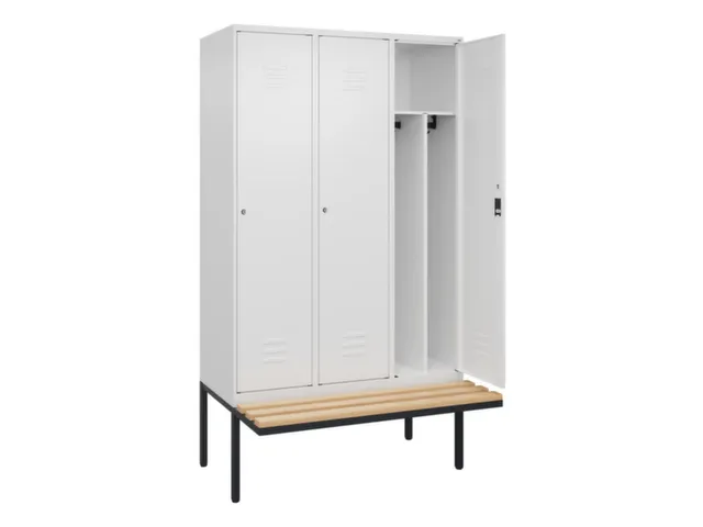 locker voor scheiding van kleding,HxBxD 2120x1200x815mm,3vak