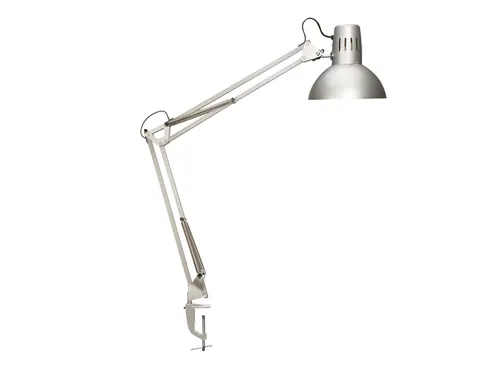 Bureaulamp MAUL Study tafelklem excl.LED lamp E27 zilver