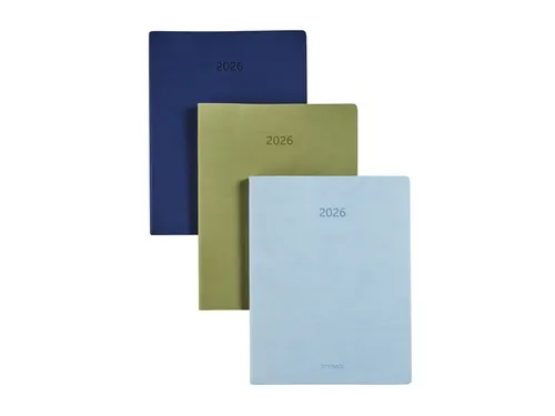 Agenda 2027 Brepols Timing Colora 7dagen/2pag taupe, roze, donkerblauw