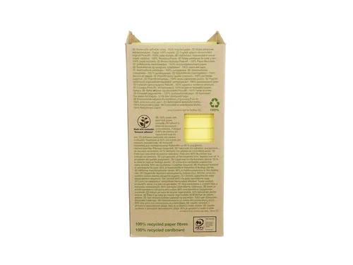 Memoblok 3M Post-it 654 76x76mm recycled pastel geel