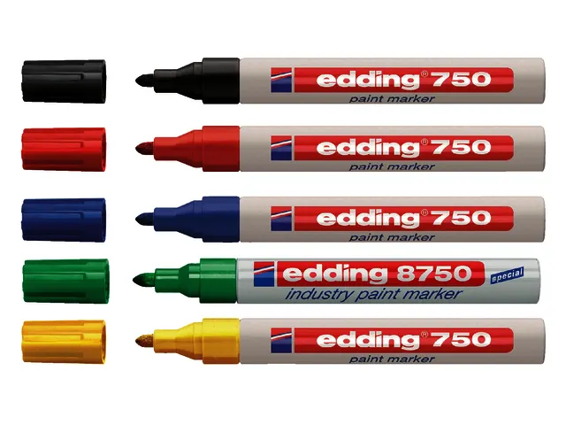 Feutre Laque edding 750 Pointe ogive 2-4mm vert