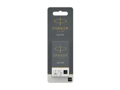 Inktpatroon Parker Quink zwart blister à 10 stuks