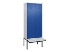 locker voor scheiding van kleding,HxBxD 2120x800x815mm,2vak