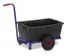 Chariot à timon,force 150kg,plateau Lxl 670x370mm,H charge 150mm