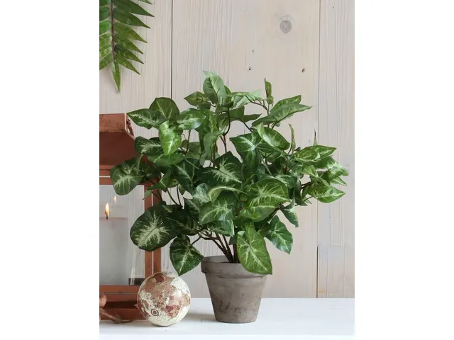 Kunstplant Mica Syngonium groen in pot 35x25cm