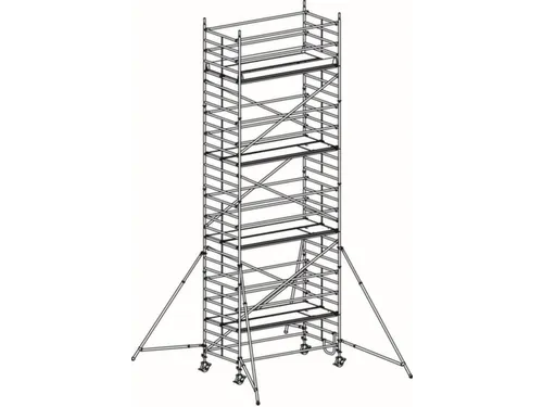 rolsteiger,reik H 9,4m,steiger H 8,64m,4platform(s),m. luik