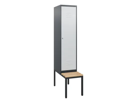 locker met bank,HxBxD 1950x400x815mm,1vak,vak B 400mm,cil.-slot