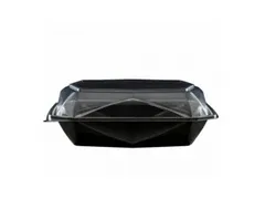 Octaview APET Zwart/Transparant 225x225x80mm 1150ml 100 stuks