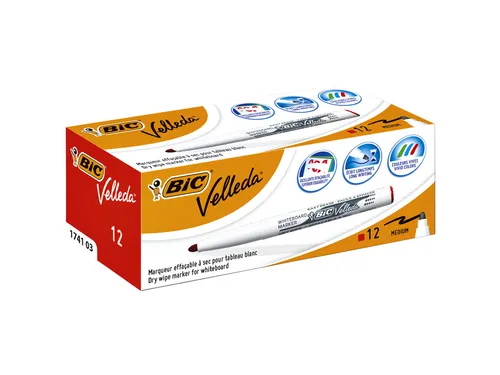Whiteboardmarker Bic Velleda 1741 rond medium rood