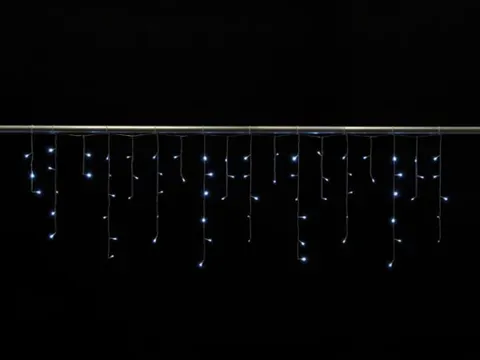 Cascade Light LED - 2 x 0,6m - 72 Witte Lampen - Transparant Draad -