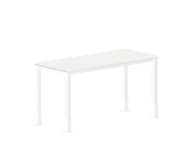 In hoogte verstelbaar bureau,HxBxD 720-840x1400x600mm,Bl-wit