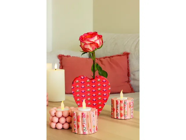 Objet à décorer Décopatch vase coeur waterproof 13x5x13cm