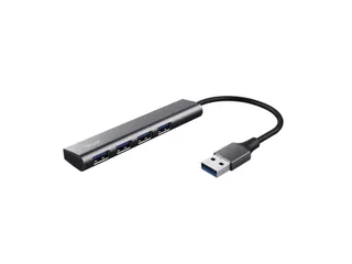 Hub Trust Halyx 4-port USB-A zilver - 2