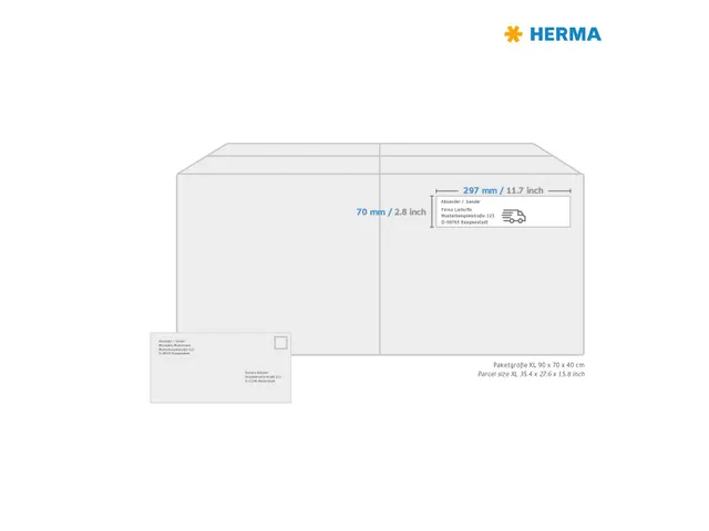 HERMA 4657 Premium etiketten A4 70x297mm Wit 300 stuks