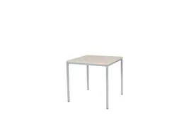 Domino Basic Tafel Vaste Hoogte 800x800mm Robson Eiken 25mm Alu 4-Poot