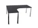 bureau à retour à hauteur réglable,HxlxP 720-840x1800x1600mm,CC-noi