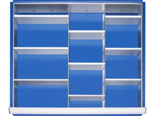 Indelingsset,M. Rasterprofiel,2Lengteverdeler/9Scheidingsplaten